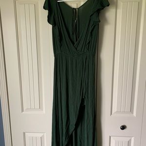 Army green dress (romper underneath)